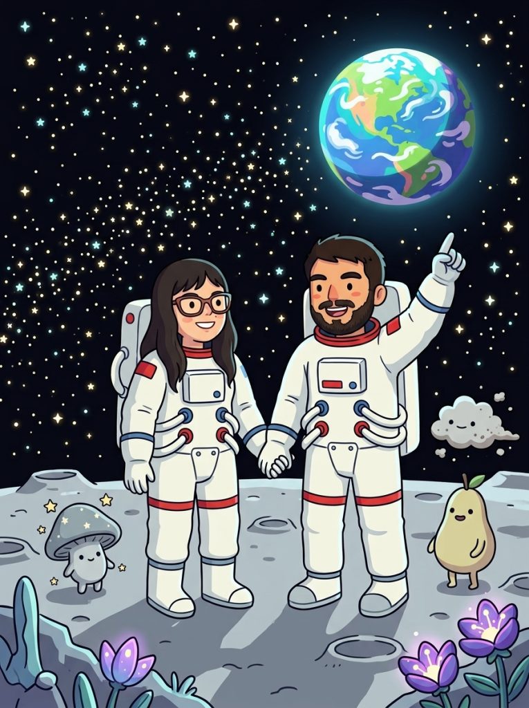 Aventura Espacial: Un Viaje a la Luna a Ver las Estrellas